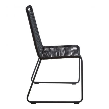Black Rope Chair Commercial Collective &pound;146.00 Dining Room Steel product_features
