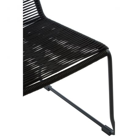 Black Rope Chair Commercial Collective &pound;146.00 Dining Room Steel product_features