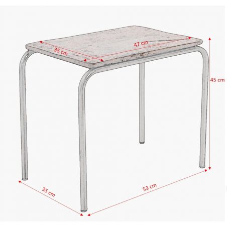 Factory Stackable Side Table Side Tables & Coffee Tables £83.00 All Rooms FSC Recycled Wood Iron product_features