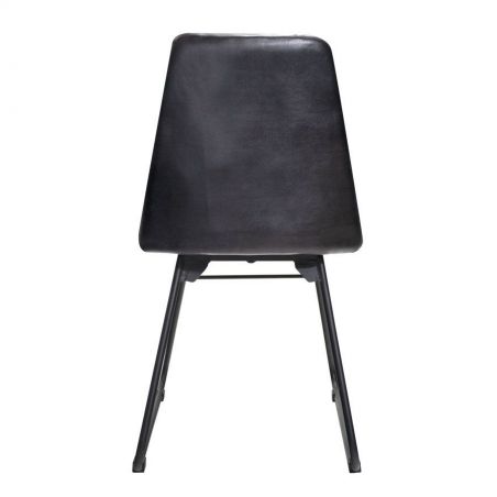 Black Leather Dining Chair Smithers Commercial Collective £277.00 Iron product_features