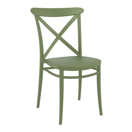 Green Cross Back Cafe Chair Smithers Garden £139.00 product_features