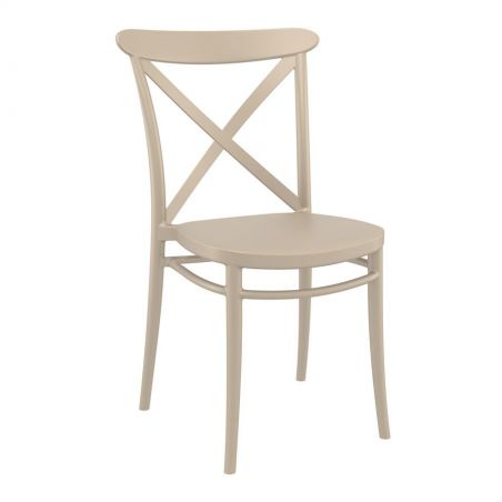 Taupe Cross Back Cafe Chair Smithers Garden &pound;139.00 product_features