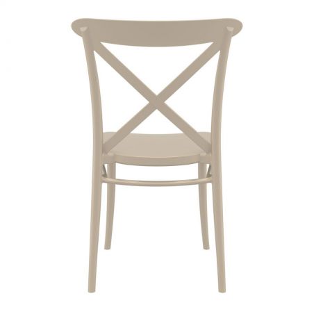 Taupe Cross Back Cafe Chair Smithers Garden &pound;139.00 product_features