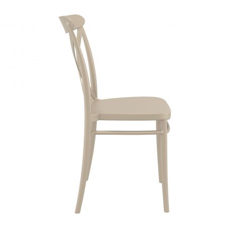 Taupe Cross Back Cafe Chair Smithers Garden &pound;139.00 product_features