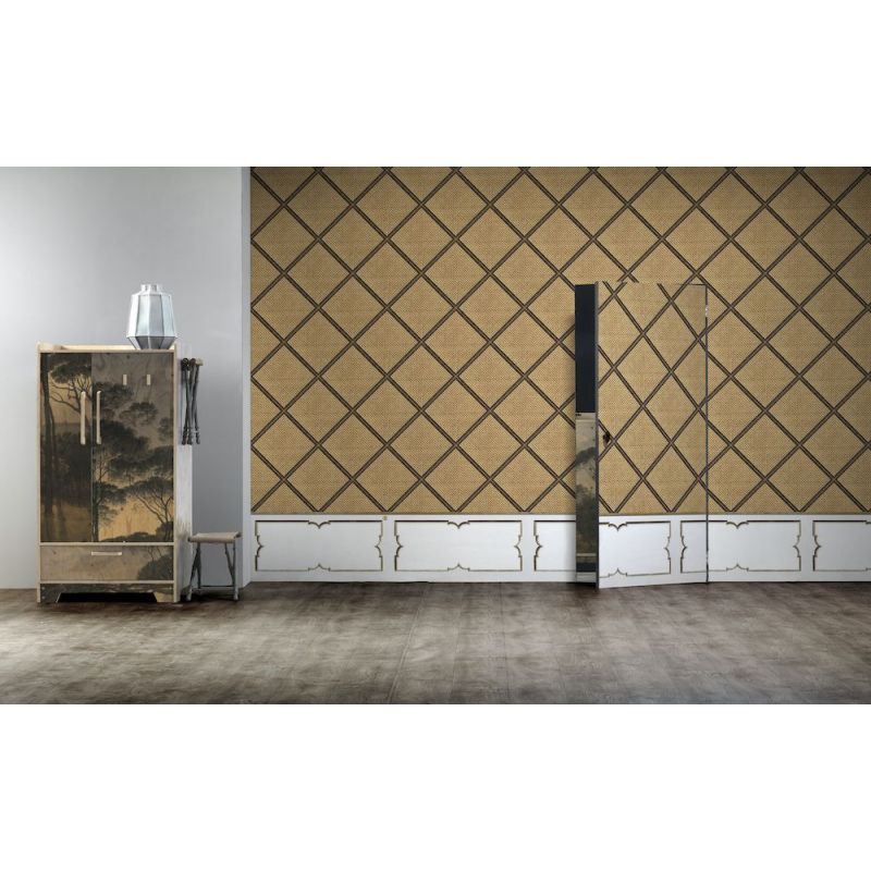 Framed Cane Webbing Wallpaper by NLXL Wallpaper £260.00 product_features