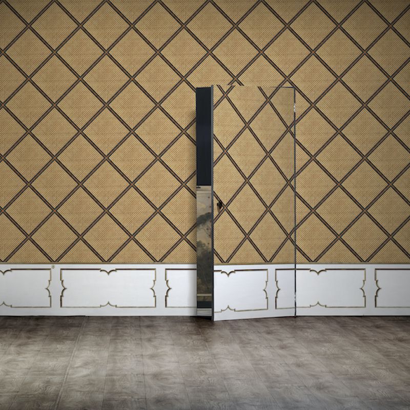 Framed Cane Webbing Wallpaper by NLXL Wallpaper £260.00 product_features