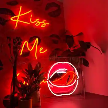 Neon Lips Mouth Sign – Pink & Red Pop Art Perfection  Lighting £155.00      product_features