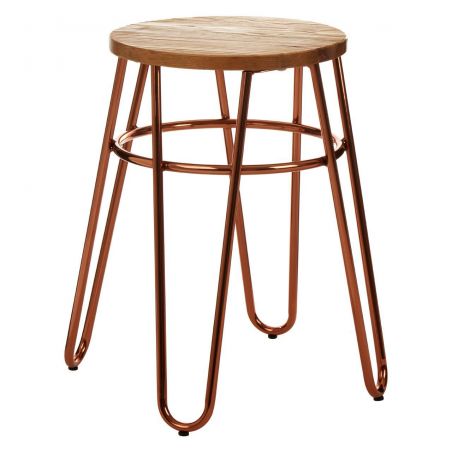 Hairpin Rose Gold Bar Stools Smithers Furniture £162.83 Elm Steel product_features