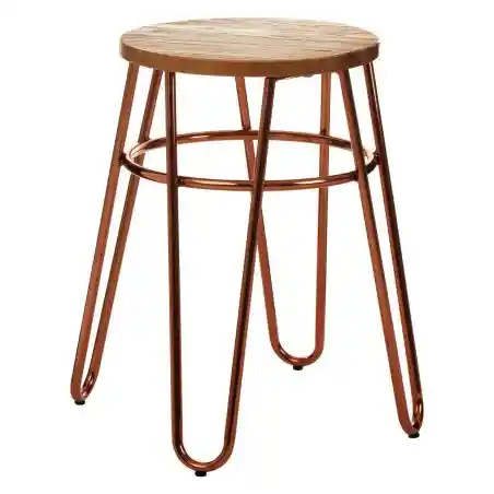 Hairpin Rose Gold Bar Stools Smithers Furniture £162.83 Elm Steel product_features
