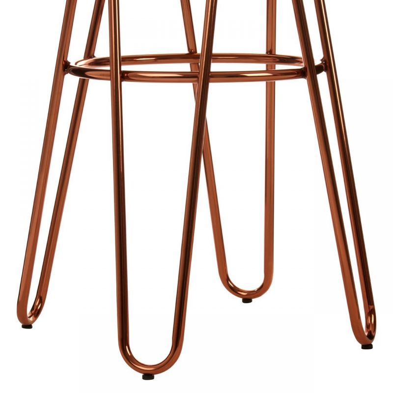Hairpin Rose Gold Bar Stools Smithers Furniture £162.83 Elm Steel product_features