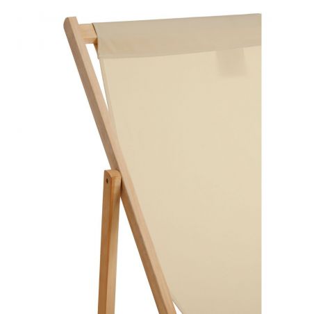 Traditional Cream Seaside Deck Chair Garden &pound;87.00 Hardwood product_features