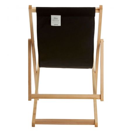Traditional Black Seaside Deck Chair Garden &pound;87.00 Hardwood product_features
