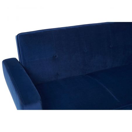 Azure Blue Velvet Corner Sofa Bed Smithers Designer Furniture &pound;957.00 Office product_features