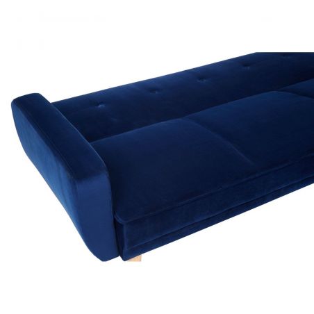 Azure Blue Velvet Corner Sofa Bed Smithers Designer Furniture &pound;957.00 Office product_features