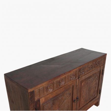 Sunflower Sideboard Dark Wood Smithers Cabinets & Sideboards £1,200.00 Office FSC Recycled Wood product_features