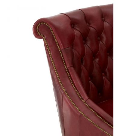 Galante II Red Leather Armchair Smithers Sofas and Armchairs &pound;1,788.00 Eucalyptus product_features