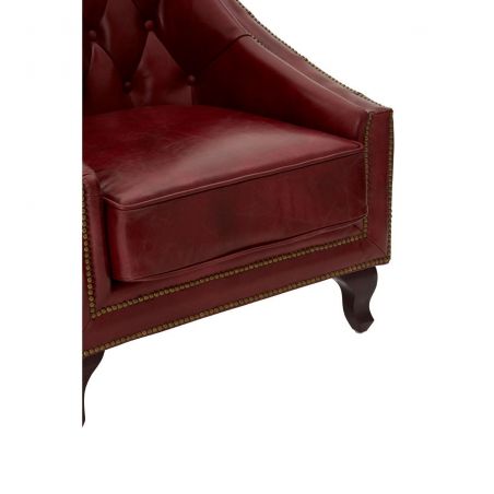 Galante II Red Leather Armchair Smithers Sofas and Armchairs &pound;1,788.00 Eucalyptus product_features