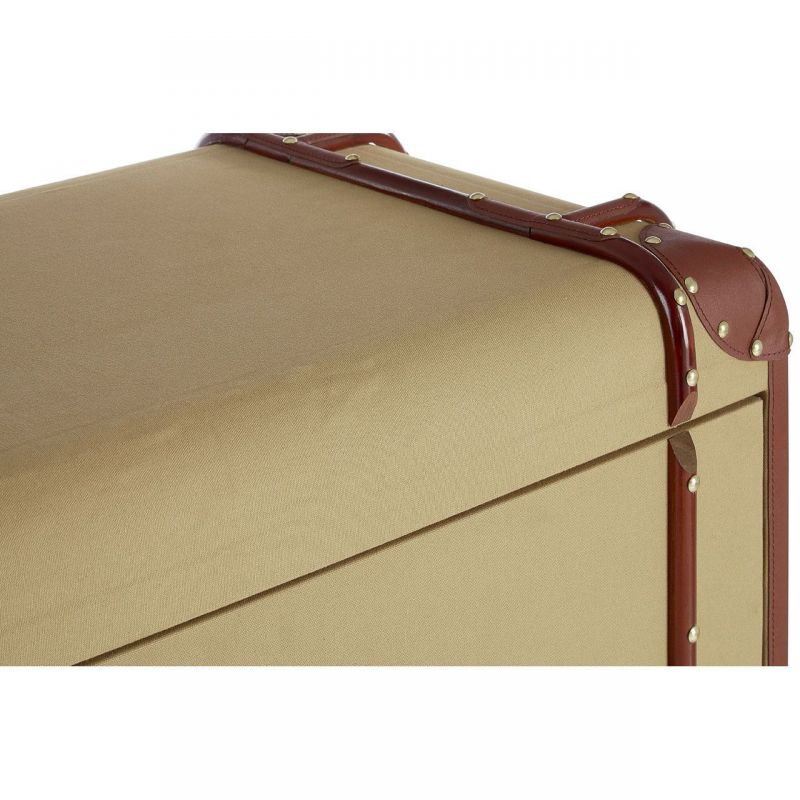 Colonial Steamer Canvas 2 Drawer Trunk Smithers Office £862.00 Mango Wood product_features