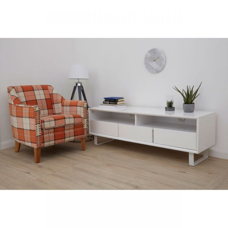 Milky Way High Gloss White Tv Media Unit Smithers Designer Furniture £450.00 Living Room product_features
