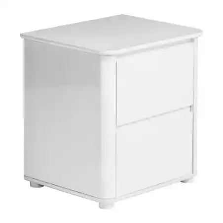 Milky Way White Gloss Bedside Table Cabinet Smithers Bedroom &pound;300.00 Bedroom MDF product_features