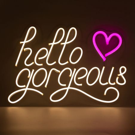 Hello Gorgeous Neon Sign Lighting &pound;199.00 product_features