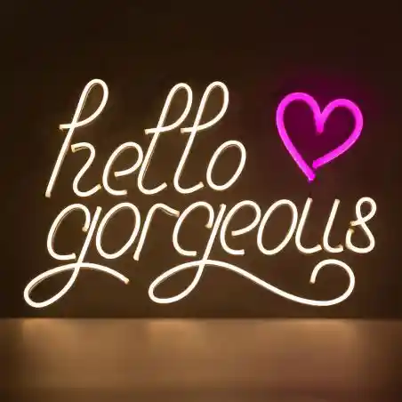 Hello Gorgeous Neon Sign Lighting &pound;199.00 product_features