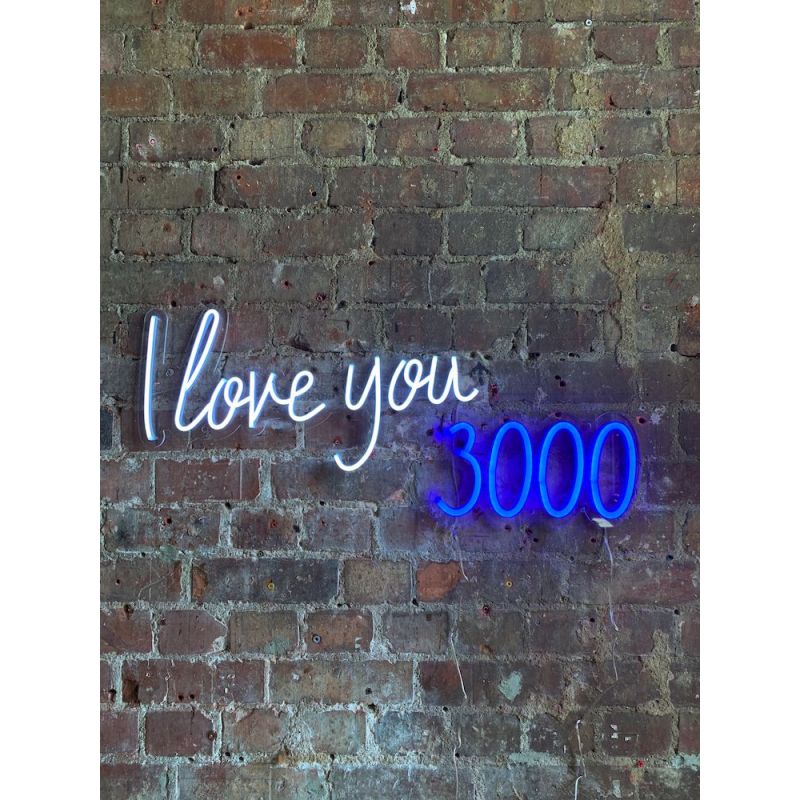 I Love You 3000 Neon Sign Real Glass Locomocean Your Custom Neon Sign & Neon Signs | Handmade in London by Smithers £180.00  ...