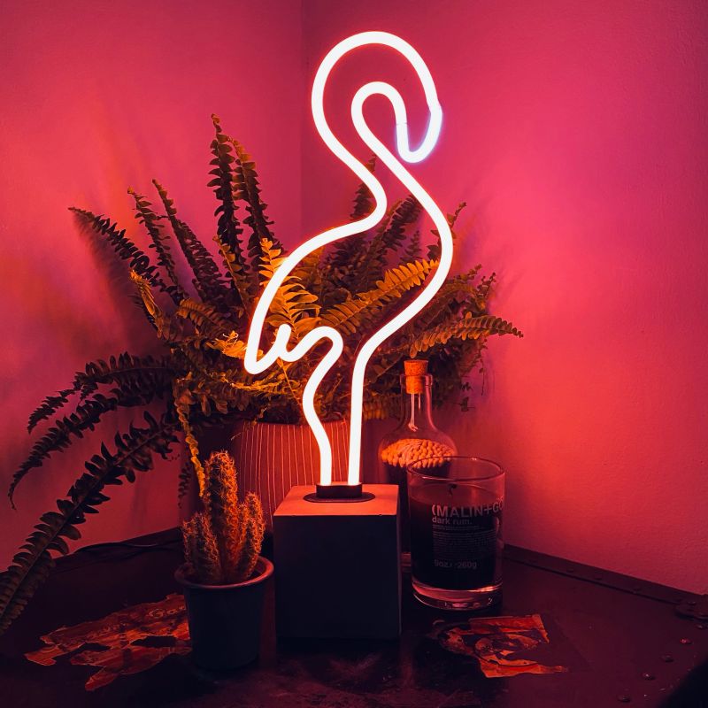 Pink Flamingo Neon Light – Sale Bedside Lamp for Girls’ Bedroom Smithers Lighting £98.00      product_features