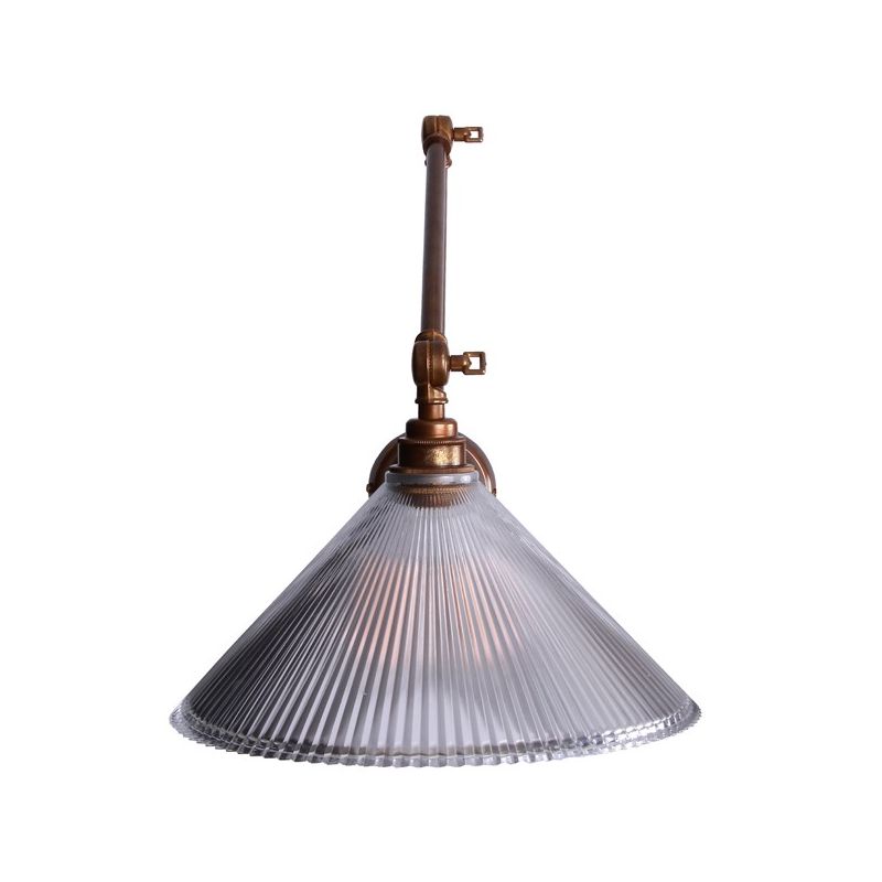 Industrial Poster Lamp Smithers Lighting £197.00 All Rooms Spun Brass product_features