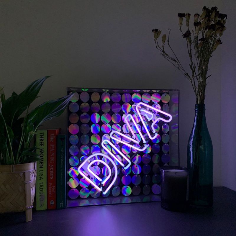 Diva Neon Sign – Purple Light with Sequin Vibes for Dressing Room, or Bedroom Smithers Your Custom Neon Sign & Neon Signs | H...