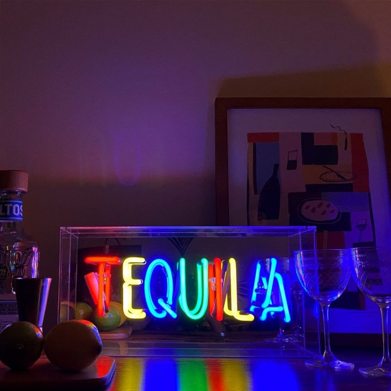 Glass Tequila Neon Light Sign | Real Gas Smithers Gifts £149.00      product_features