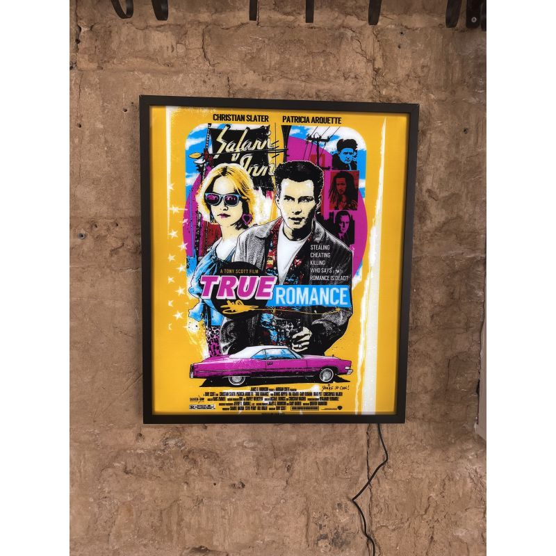 True Romance Neon Art Framed Movie Poster  Your Custom Neon Sign & Neon Signs | Handmade in London by Smithers £300.00      p...
