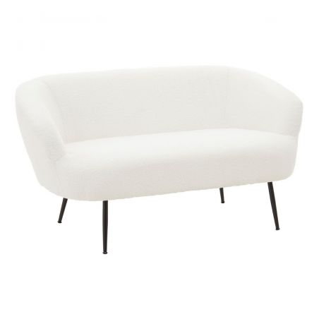 Teddy Sofa &ndash; Fluffy White 2 Seater in Teddy Fabric Smithers Sofas and Armchairs &pound;769.00 Living Room product_features