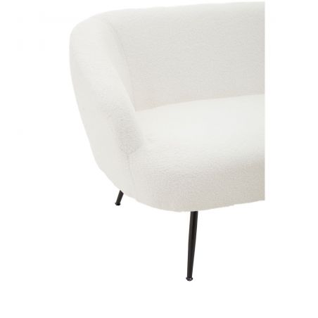 Teddy Sofa &ndash; Fluffy White 2 Seater in Teddy Fabric Smithers Sofas and Armchairs &pound;769.00 Living Room product_features