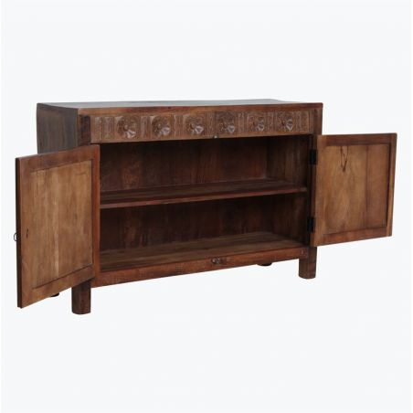 Sunflower Sideboard Dark Wood Smithers Cabinets & Sideboards £1,200.00 Office FSC Recycled Wood product_features