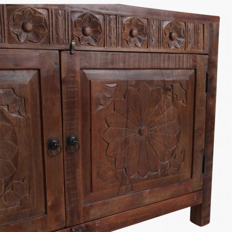 Sunflower Sideboard Dark Wood Smithers Cabinets & Sideboards £1,200.00 Office FSC Recycled Wood product_features