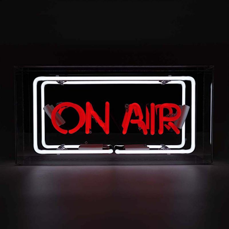 Vintage-Inspired On Air Neon Sign – Retro Light for Podcast Studio, DJ Booth Smithers Gifts £139.00      product_features
