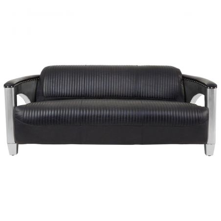 Aviator Black Spitfire 3 Seater Sofa Smithers Sofas and Armchairs &pound;3,020.00 Living Room Aluminium product_features