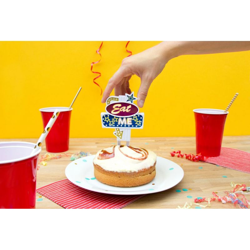 Light Up Flashing Cake Toppers – Retro Party Decoration and Gift Ideas  Gifts £10.00      product_features