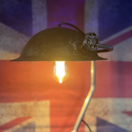 Soldier Helmet Lamp &ndash; Unique Gift Idea for Military Leaving Present or Army Office Decor Lighting &pound;250.00 product_features