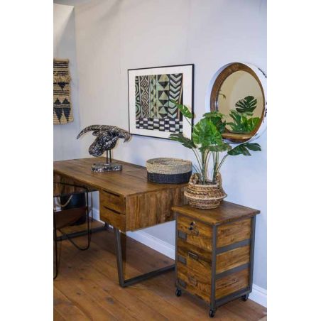 Factory Engineered Rustic Desk Smithers Office £998.00 Office Mango Wood product_features
