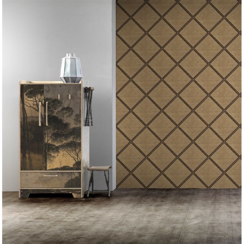 Framed Cane Webbing Wallpaper by NLXL Wallpaper £260.00 product_features