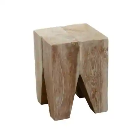 Tree Stump Cube Stool Smithers Designer Furniture £142.00 Teak Wood product_features