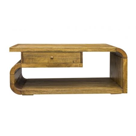 Stockholm Natural Curved Coffee Table & TV Unit Smithers Designer Furniture £591.00 Living Room Mango Wood product_features