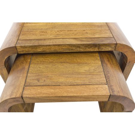 Stockholm Table Nest Smithers Retro Furniture £326.00 Living Room Mango Wood product_features