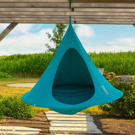 Turquoise Cacoon Double Hanging Tent Garden &pound;274.00 Aluminium product_features