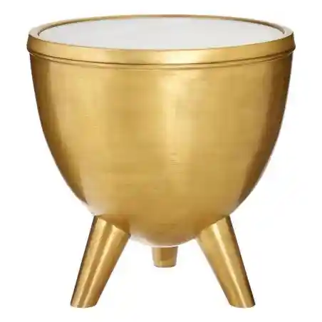 Delta Gold and White Marble Coffee Table Smithers Side Tables & Coffee Tables &pound;300.00 Living Room Steel product_features