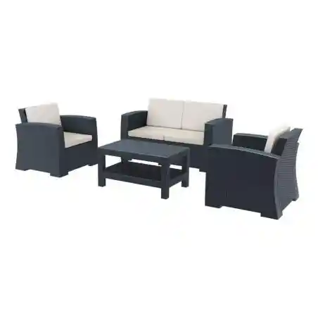Slate Black Rattan Style Outdoor Lounge Set Garden £1,500.00 product_features