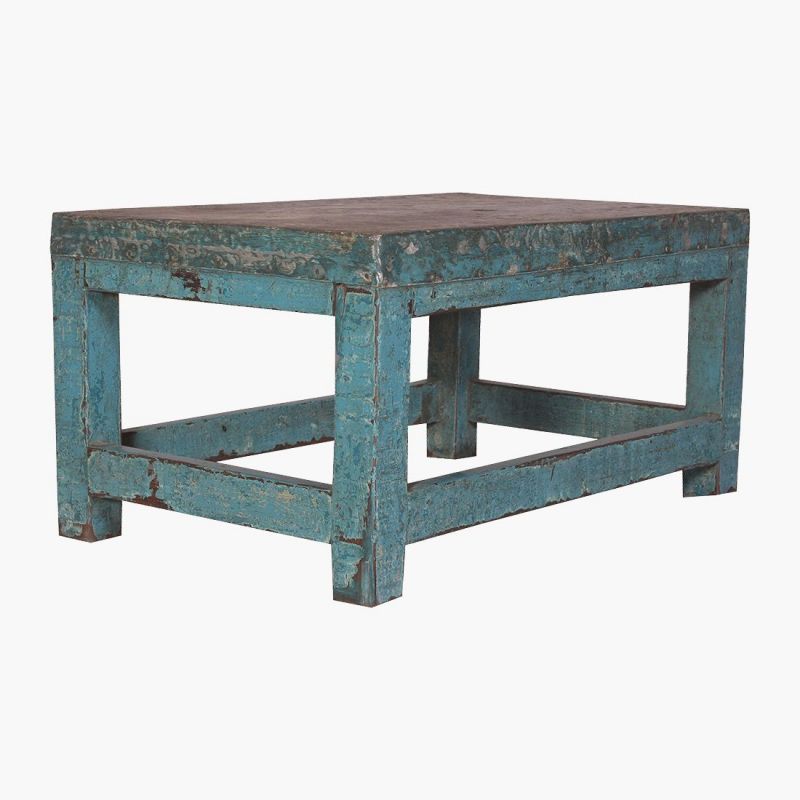 Zinc Top Blue Antique, Vintage Coffee Table Smithers Antique Furniture £756.00 Living Room Hardwood product_features