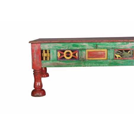 Colourful Antique Hand Carved Coffee Table Smithers Antique Furniture £1,797.00 Living Room Hardwood product_features